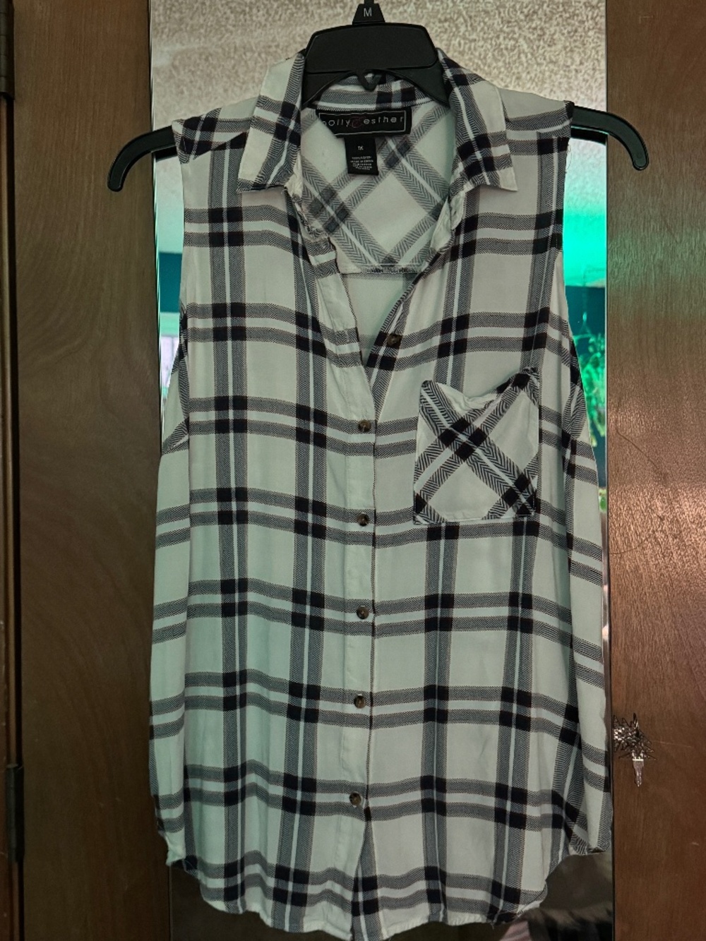 Polly Esther Flannel, Sleeveless with Pocket